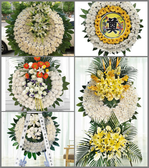 四川成都邛崃市宝林镇百胜村花圈速递